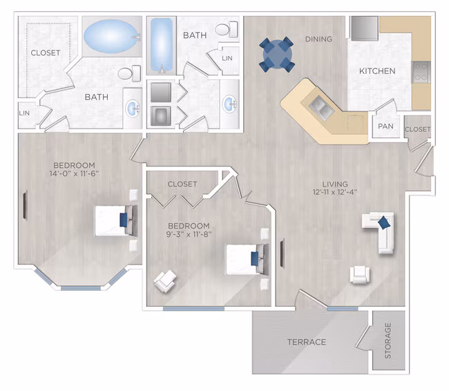 Unit 14208 14208 floor plan